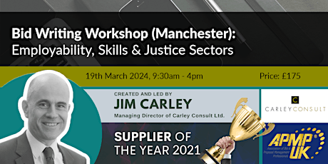 Bid Writing Workshop - Employability, Skills & Justice Sectors (Manchester) primary image