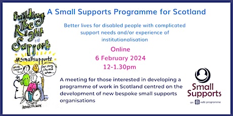 Image principale de A Small Supports Programme for Scotland