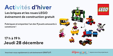 Les briques et les roues LEGO primary image