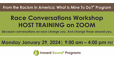 Hauptbild für Host Training Conversations on Race Workshop Jan 29, 2024