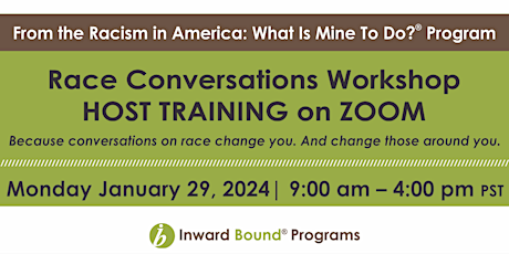 Image principale de Host Training Conversations on Race Workshop Jan 29, 2024