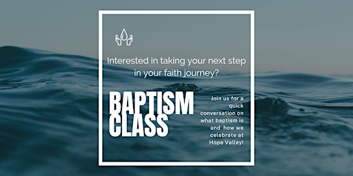 Hauptbild für Baptism Class