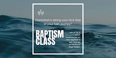 Primaire afbeelding van Baptism Class