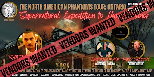 Paranormal Expedition to Haunt Manor (Ontario) VENDOR APPLICATION primary image