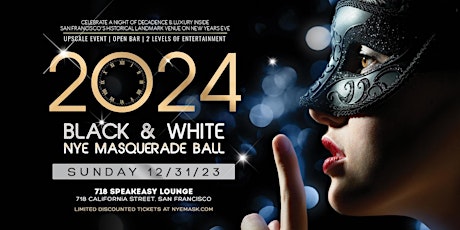 Imagem principal de Black & White NYE Masquerade Ball 2024