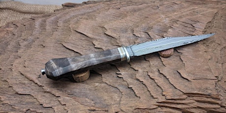 Forging a Coffin handle Bowie knife with Matthew Parkinson