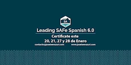 Imagen principal de CURSO DE CERTIFICACIÓN LEADING SAFe 6.0 – ESPAÑOL ENERO 2024