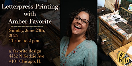 Letterpress Printing with Amber Favorite