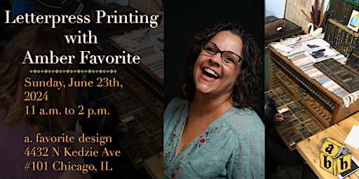 Imagem principal de Letterpress Printing with Amber Favorite