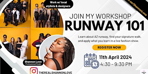 Image principale de Runway 101 W/ Shannon Love - APRIL