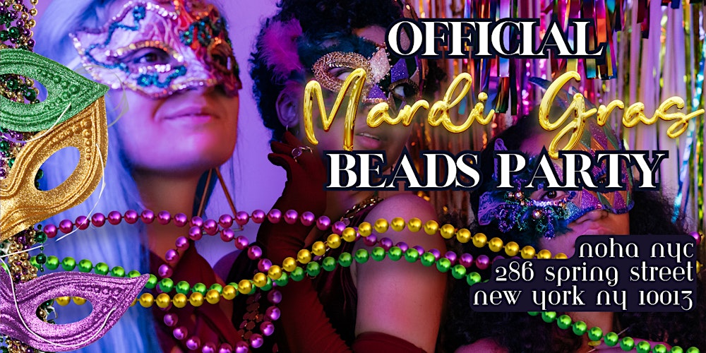 NOHA NYC Mardi Gras Bead Party Tickets, Sun, Feb 4, 2024 at 6:00 PM