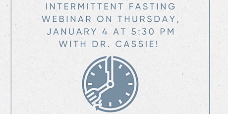 Intermittent Fasting Webinar! primary image