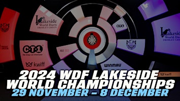 Hauptbild für WDF 2024 Lakeside World Championships  - Monday 2nd  December - EVENING