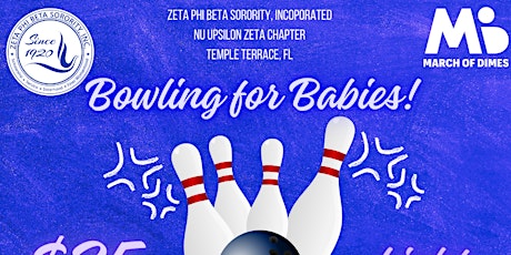 Zeta Phi Beta Sorority, Inc. Nu Upsilon Zeta Chapter's Bowling for Babies