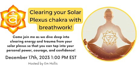 Clearing your solar plexus with breathwork primary image