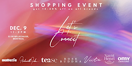 Let's Connect SHOPPING event primary image