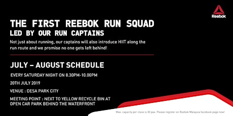 THE FIRST REEBOK RUN SQUAD by Reebok Ambassadors! [20th July 2019] primary image