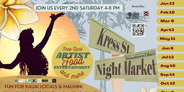 Downtown Lihueʻs 2nd  Saturday Night Market