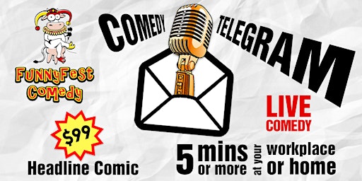 Imagen principal de HIRE a Comedy Telegram to Deliver LIVE COMEDY to Special Person in Calgary