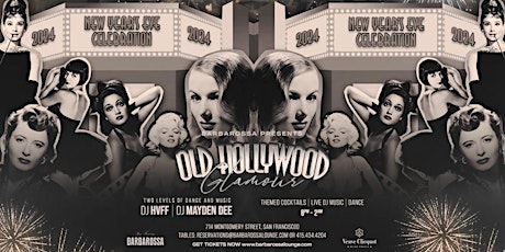 Old Hollywood Glamour New Years Eve 2024 @ Barbarossa Lounge primary image
