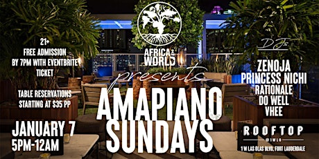 Amapiano Sundays (Africa 2 the World) primary image