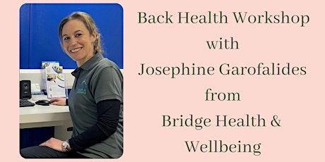 Back Health Class With Physiotherapist Josephine Garofalides