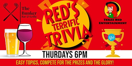 The Bunker Bar & Grille Lago Vista presents Thursday Terrific Trivia @7pm