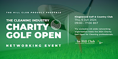 Imagen principal de The Hill Club Cleaning Industry 2024 Charity Golf Open