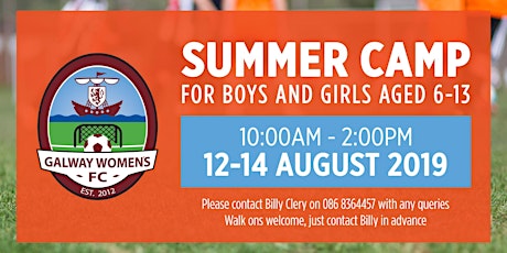 Galway Women's FC Summer Camp - 2019 primary image