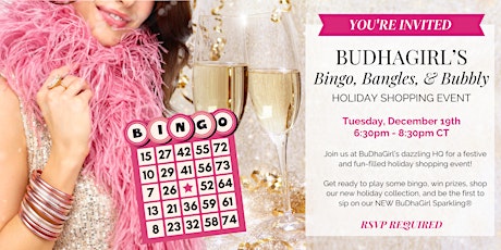 BuDhaGirl's Bingo, Bangles, & Bubbly - Holiday Shopping Event primary image