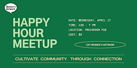 Happy Hour Meetup: April 2024