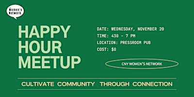 Immagine principale di Happy Hour Meetup: November 2024 