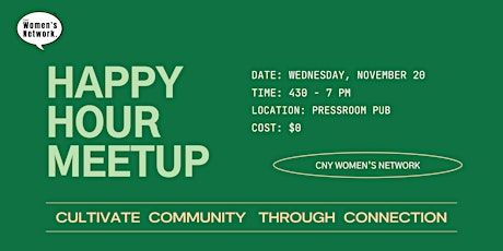 Happy Hour Meetup: November 2024