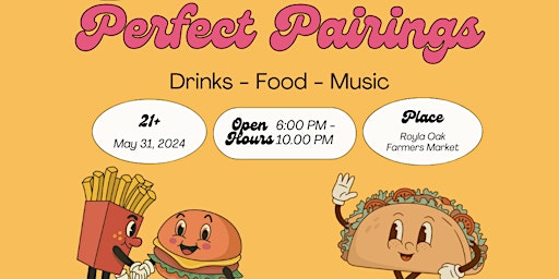 Imagem principal do evento VENDORS WANTED : Perfect Pairings