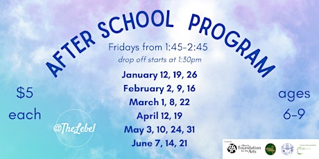 Friday After School Art Program ages 6-9