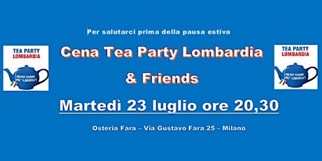 Immagine principale di Cena Tea Party Lombardia & Friends 