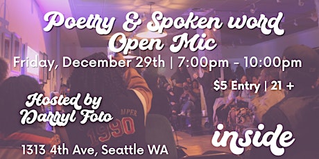 Poetry &  Sip:  A Poetry Open Mic primary image