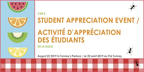 Primaire afbeelding van CSB NCR Student Appreciation Event! / Activité d’appréciation des étudiants de la DGSG (RCN)!