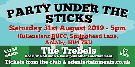 Party Under The Sticks - Hullensians Pre-Season Fundraiser primary image