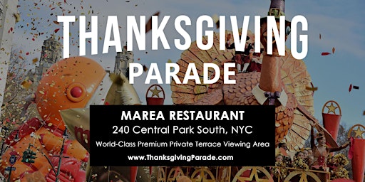 Primaire afbeelding van Premium Macy’s Thanksgiving Parade Brunch in Columbus Circle 2024 at Marea