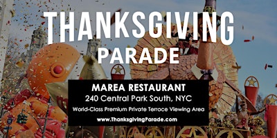 Primaire afbeelding van Premium Macy’s Thanksgiving Parade Brunch in Columbus Circle 2024 at Marea