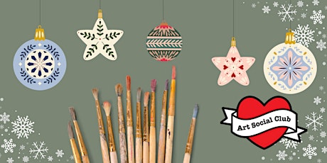 Christmas Bauble Decorating Workshop (byob) at Art Social Club primary image