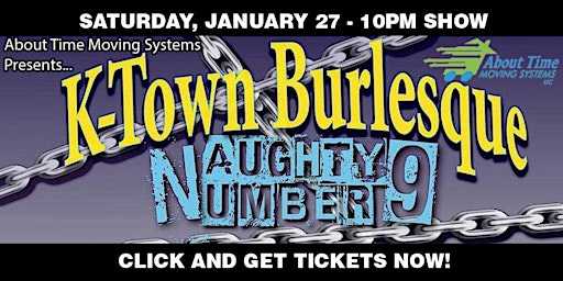K-Town Burlesque - Naughty Number 9 - Saturday, January 27th 10PM primary image