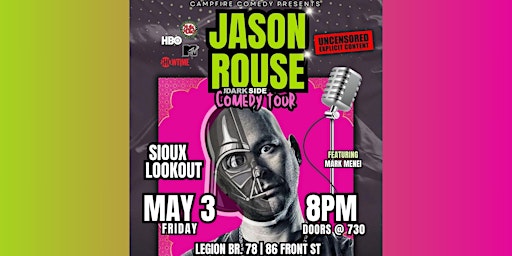 Jason Rouse Comedy Tour - Sioux Lookout primary image