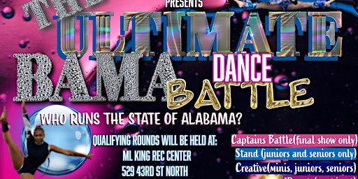 Primaire afbeelding van 1st Annual Majorette Dance Competit The Ultimate Bama Dance Battle