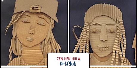 ZENHENHULA ART CLUB: Dimensional Portraits (all ages) with Kathryn O'Connor primary image