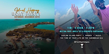 Cartagena's Ultimate Island Hopping Boat Party! primary image