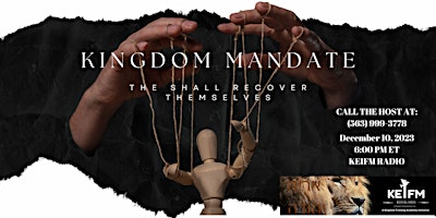 Kingdom Mandate - They Shall Recover Themselves! primary image