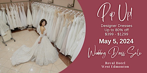 Imagem principal do evento Opportunity Bridal - Wedding Dress Sale - Edmonton