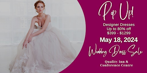 Imagem principal do evento Opportunity Bridal - Wedding Dress Sale - Red Deer
